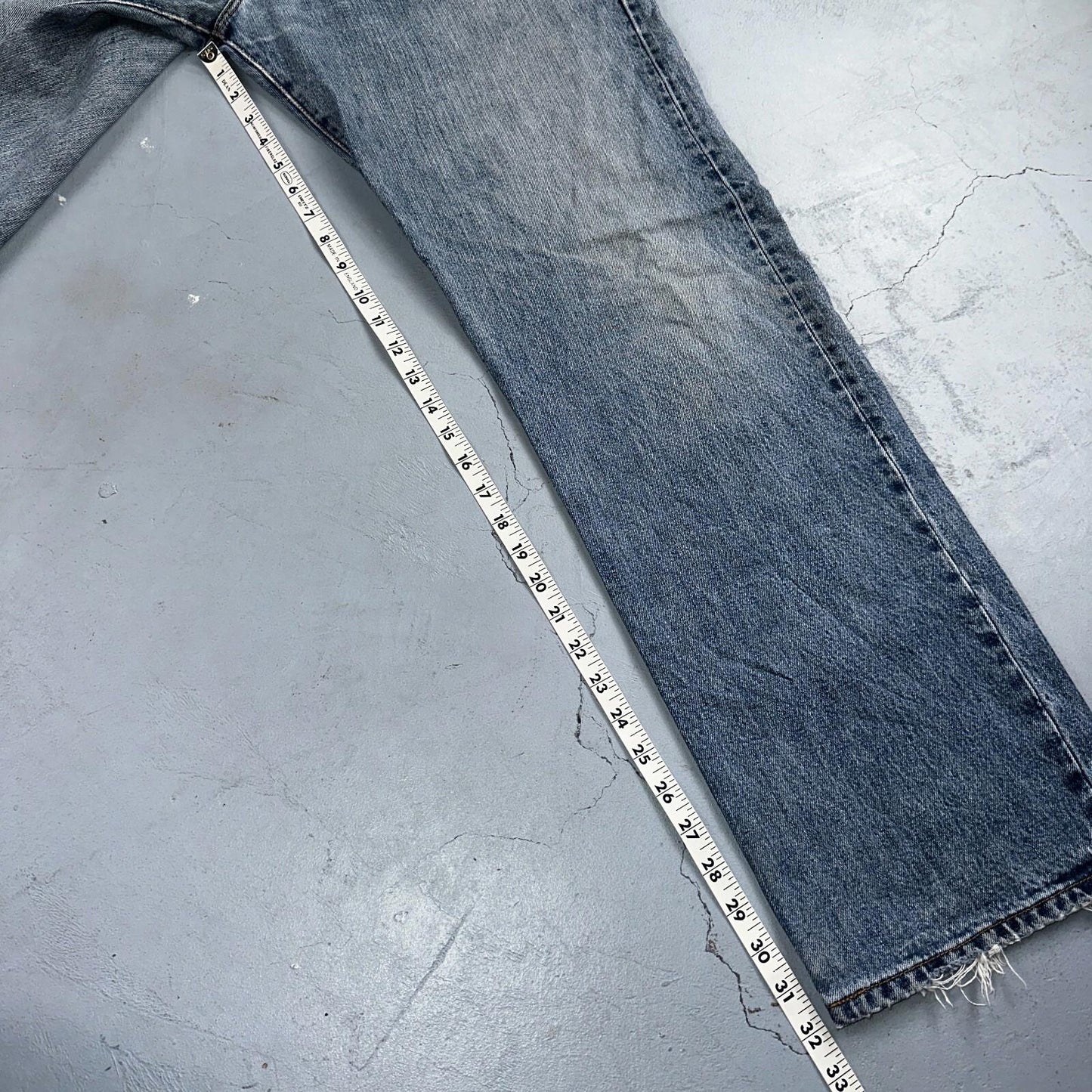 Levis 501 Vintage 90s XX Straight Leg Jeans Y2K Light Wash 38x32 Act 38x32