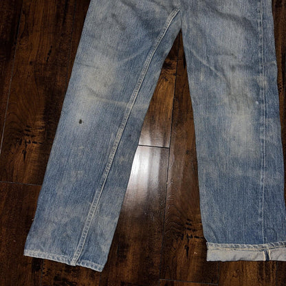 Bally True VTG 40s 50s Redline Selvedge Denim Jeans 1950s Levi’s Big E 27x30
