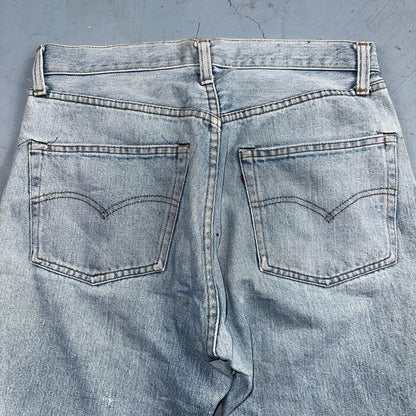 Levis 501 Vintage 80s Redline Selvedge USA XX Jeans Light Wash 1980s Act 30x29