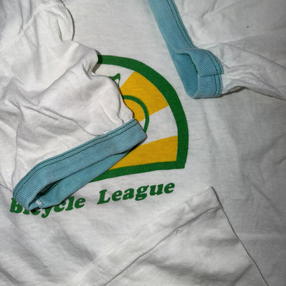 VTG 70s Southern Bicycle League Ringer T Shirt Cycling Bike Club USA Made 1970s