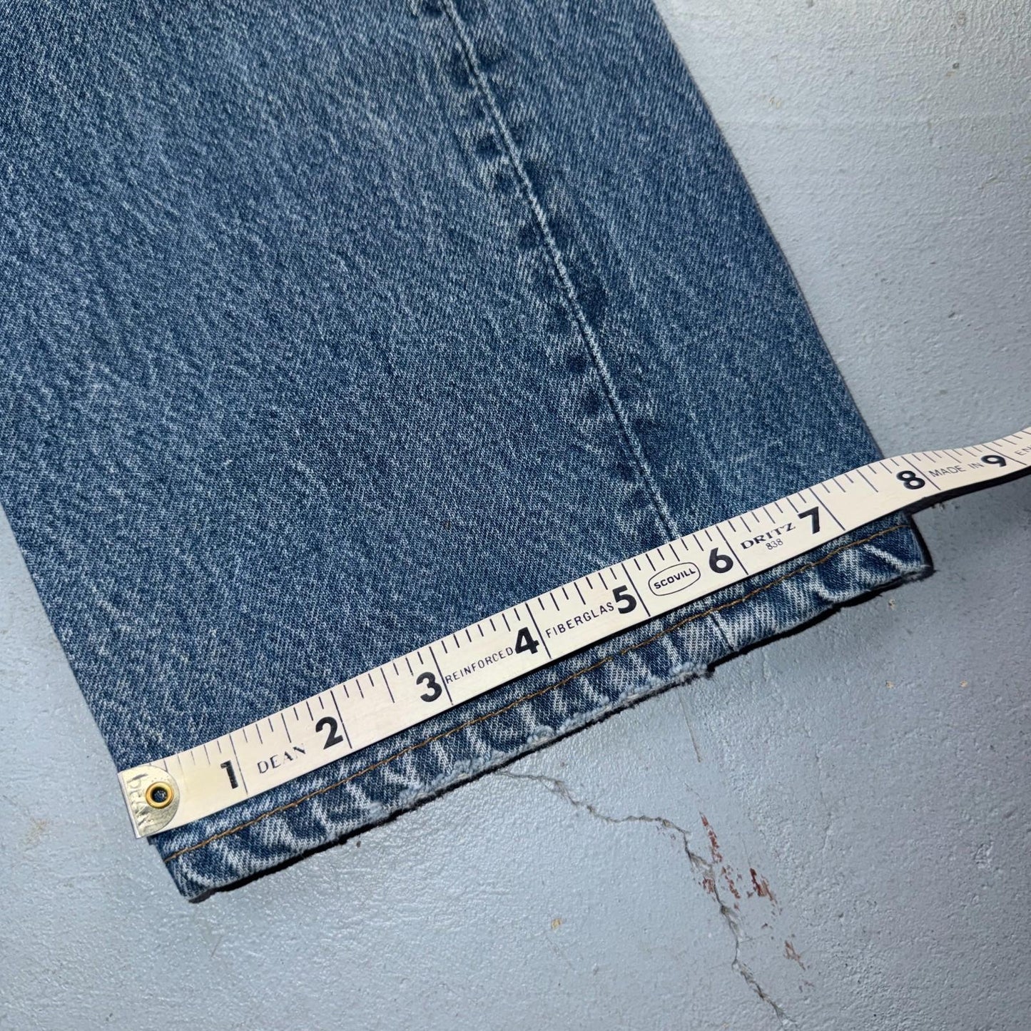 Levis 501 Vintage 80s USA XX Straight Leg Jeans Blue Light Wash 34x33 Act 32x29