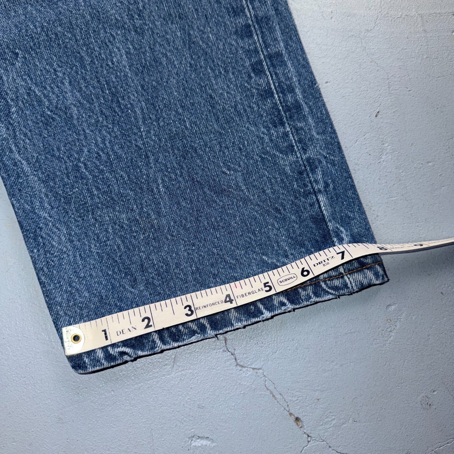 Levis 501 Vintage 90s USA XX Straight Leg Jeans Blue Light Wash 38x31 Act 36x27