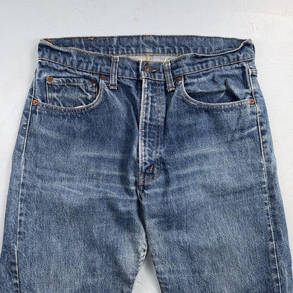 Levis 505 VTG 70s SS USA Single Stitch 1970s Jeans Med Wash Talon 33x30 Ac 32x29