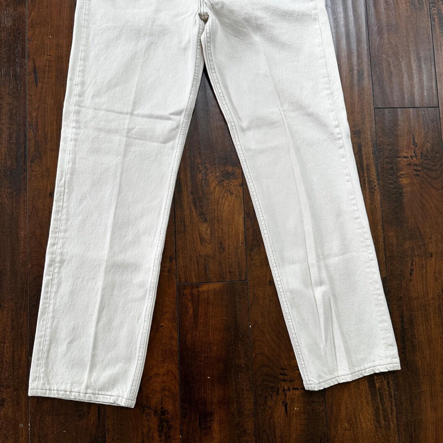 VTG 90s Levis 501 Button Fly 36x32 USA Tag Jeans Straight White XX Act 32x31