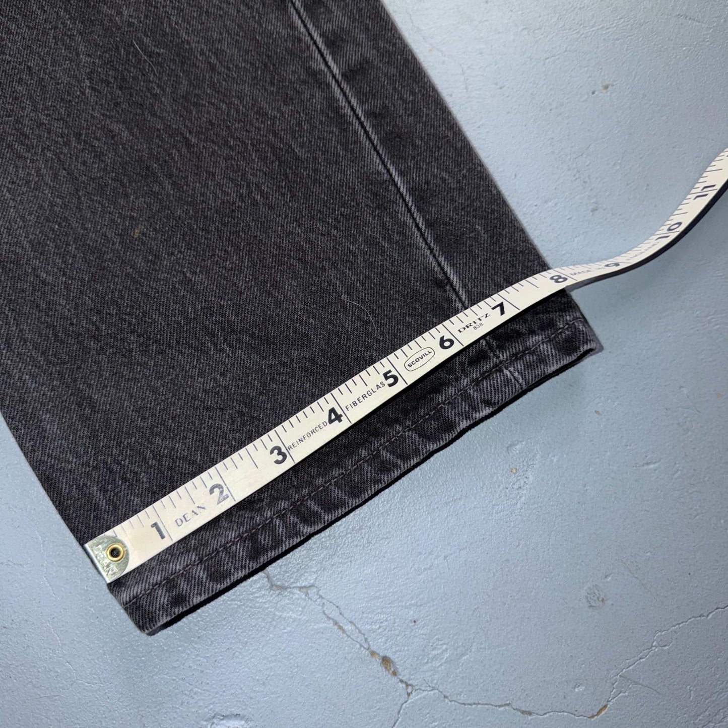 Levis 501 Vintage 90s USA XX Straight Leg Jeans Black Med Wash 34x34 Act 31x33