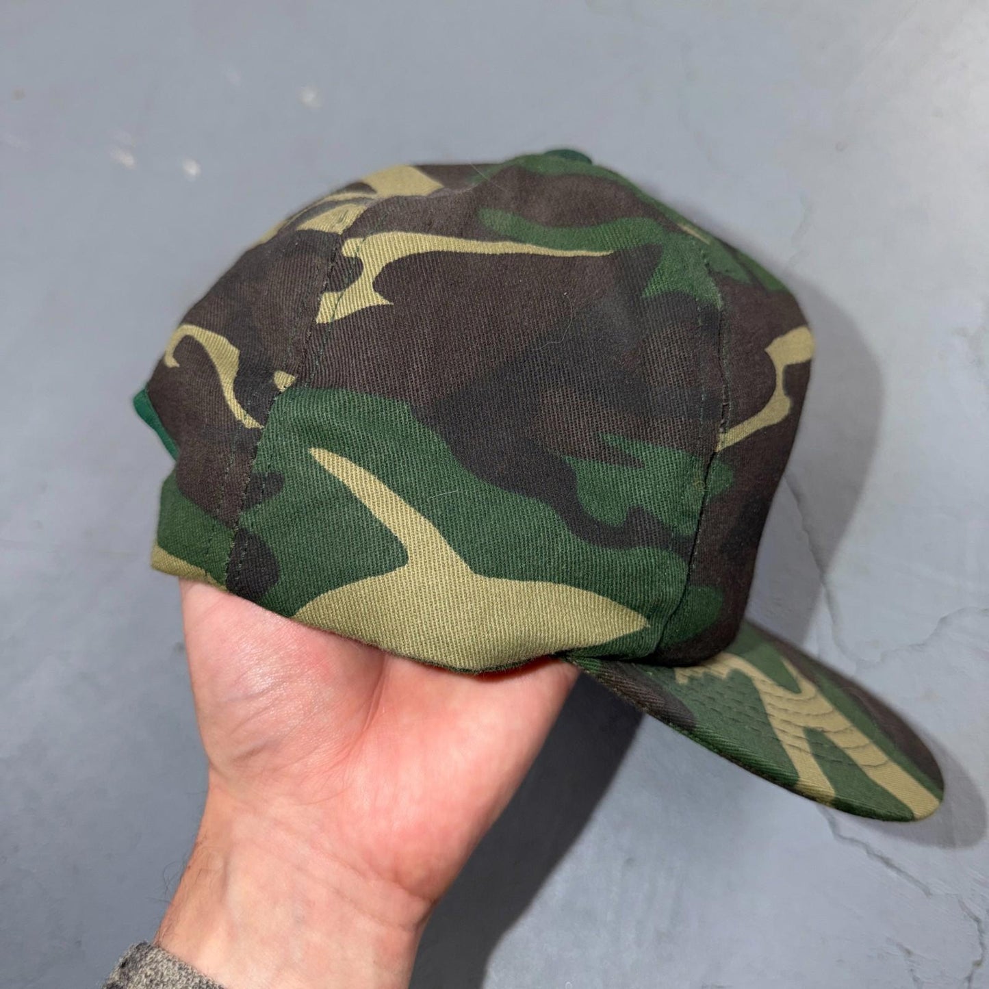 Harley Davidson USA Camo VTG Hat Baseball Cap Snapback Military Woodland RARE