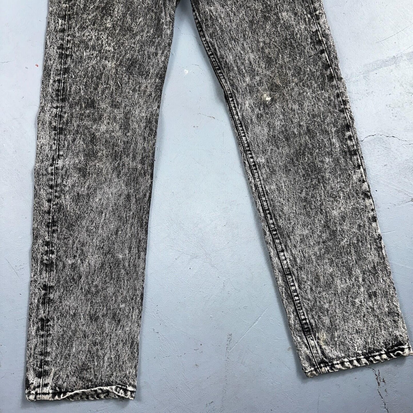 Levis 501 Vintage 90s USA XX Straight Leg Jeans Black Acid Wash 30x32 Act 28x31