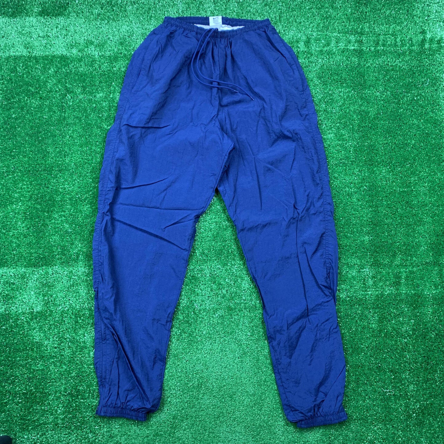 Vintage Nike Track Pants Running Jordan 90s Jogger Gym Navy Blue Warm Up