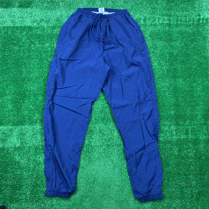 Vintage Nike Track Pants Running Jordan 90s Jogger Gym Navy Blue Warm Up