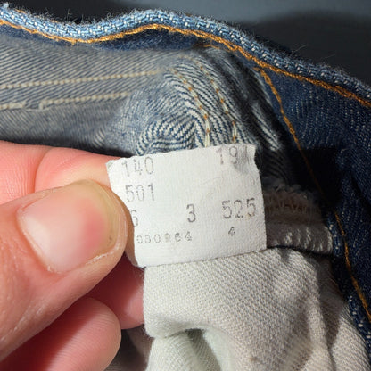 Levis 501 Vintage 80s USA XX Straight Leg Jeans Blue Dark Wash 40x34 Act 36x30
