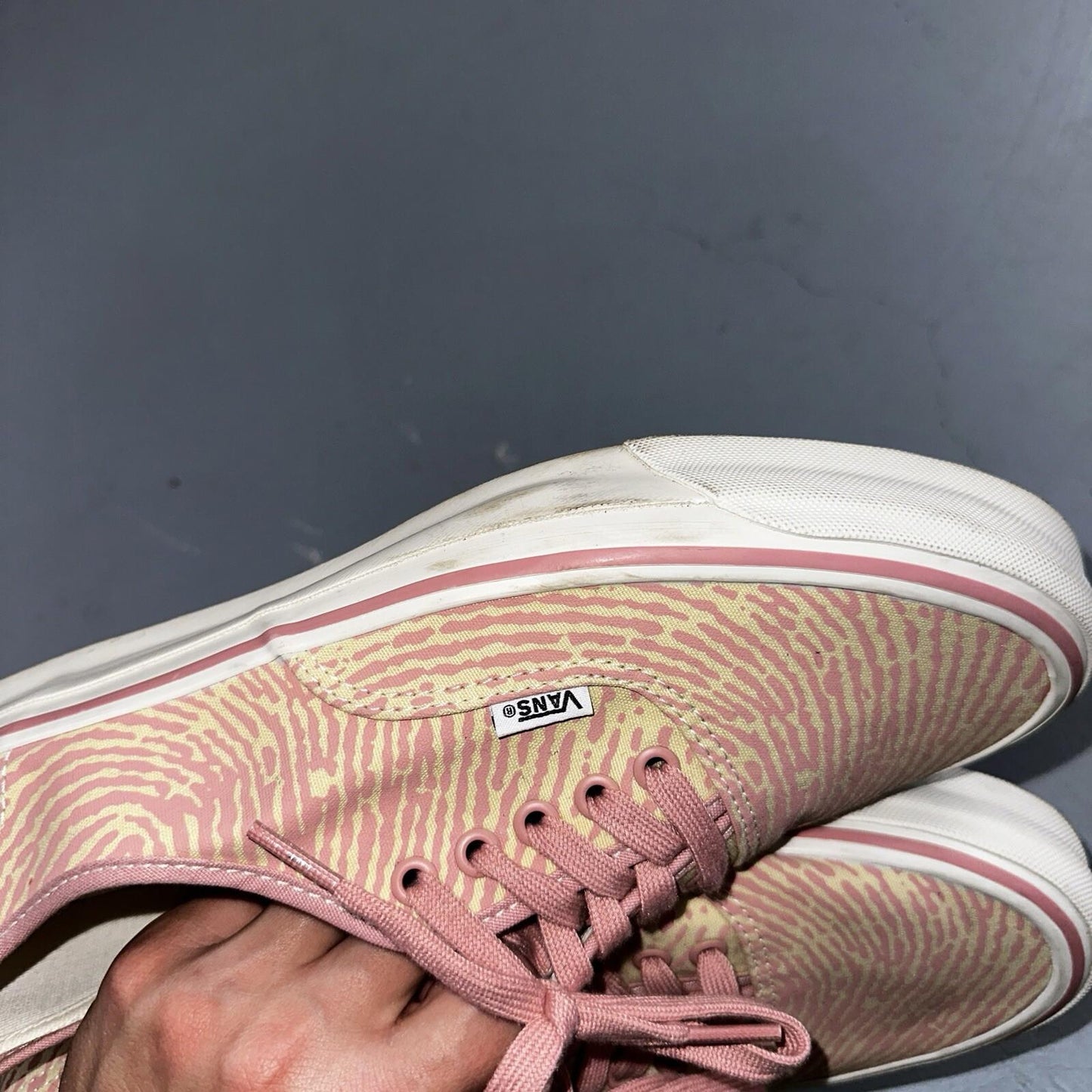 Vans Vault OG Authentic LX Salehe Bembury Spunge Peppercorn Size 12 Pink Tiger