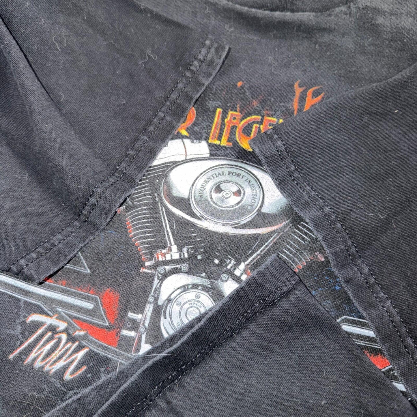 Harley Davidson Washington Vintage T Shirt Y2K Black Promo Legend Motorcycle