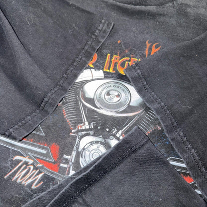 Harley Davidson Washington Vintage T Shirt Y2K Black Promo Legend Motorcycle