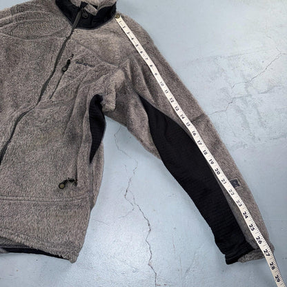 VTG Patagonia R1/R2 Regulator Polartek Deep Pile Fleece Grey Black Jacket USA S