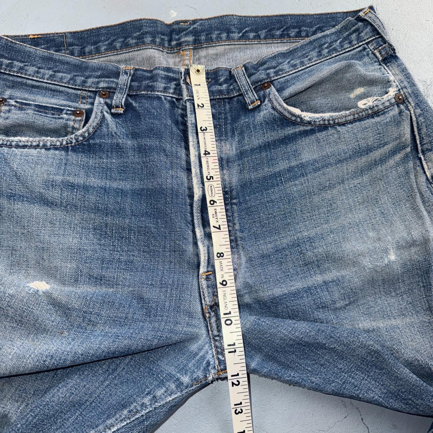 Levis 501 Big E Vintage 60s Redline Selvedge USA XX 1960s Jeans 36x32 Act 34x29