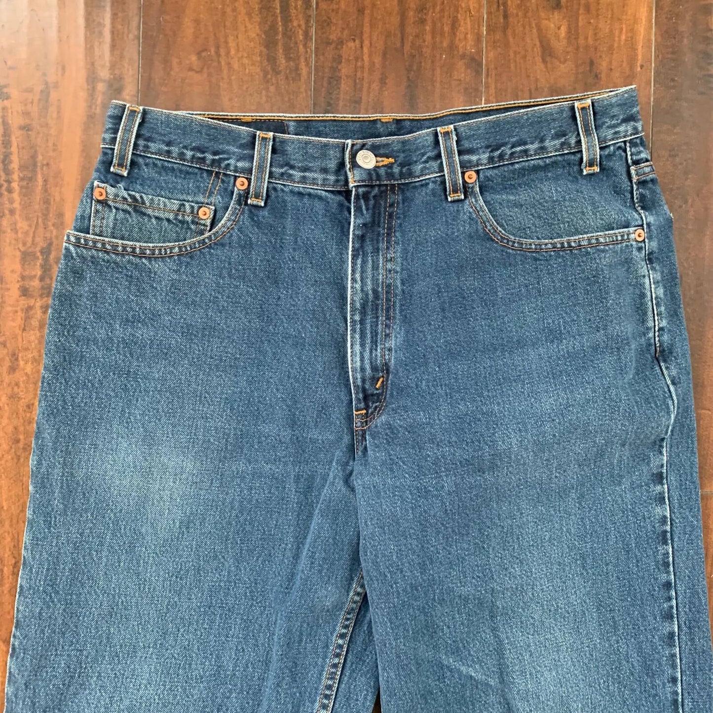 Levis 550 Vintage 90s Relaxed Fit Blue Denim Jeans Size 36X34 Act 33x32