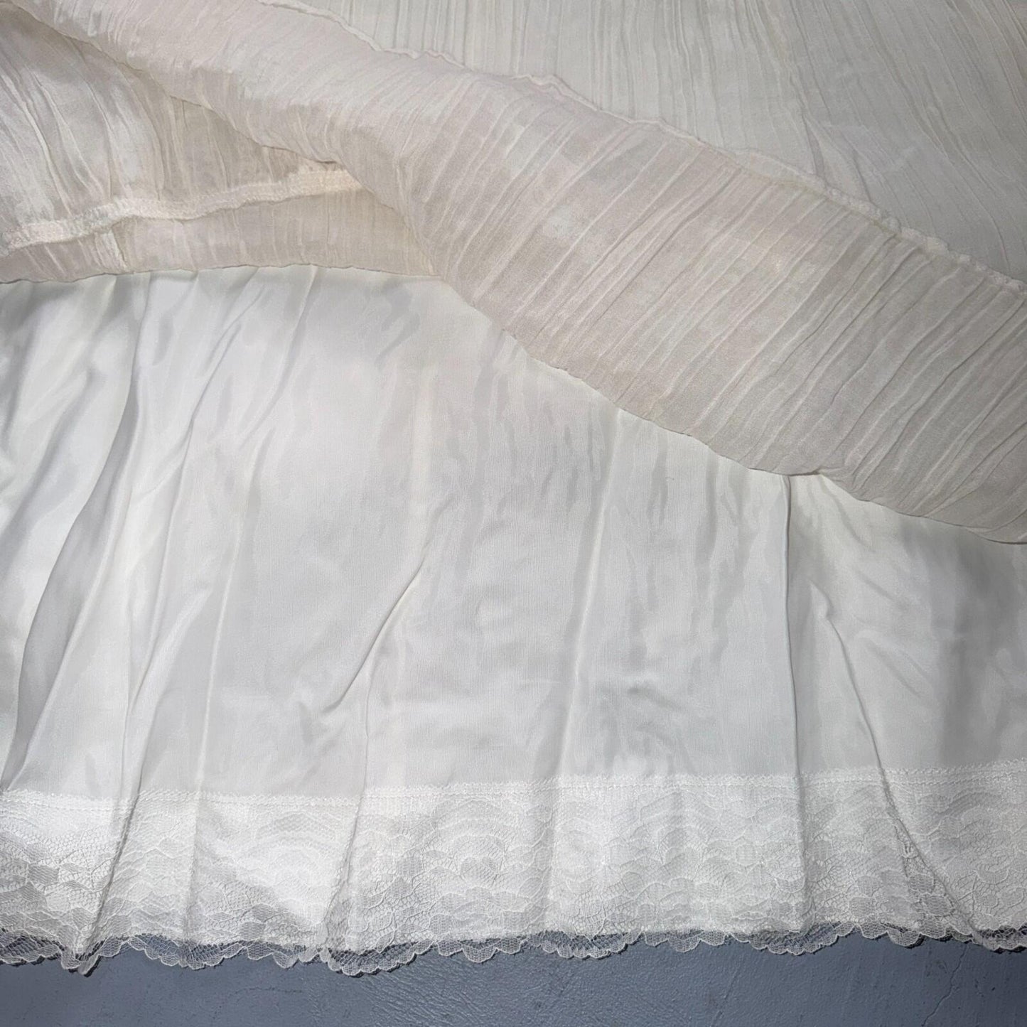 Gunne Sax ? Jessica San Francisco Wedding Dress VTG Lace 1970s Victorian Boho
