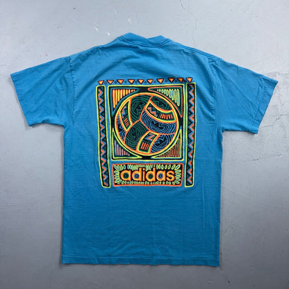 Adidas Fifa Soccer Ball Single Stitch 90s VTG T Shirt USA Rare Sports Futbol