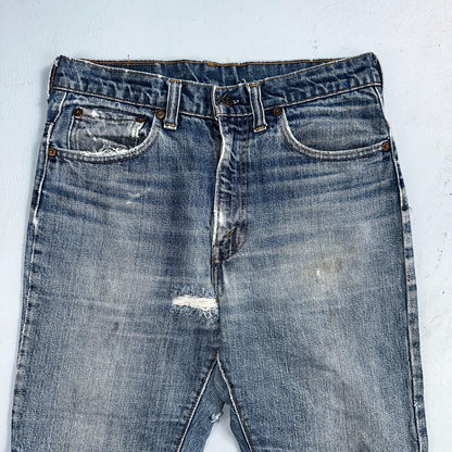 Levis 517 Vintage 70s SS USA Red Tab Bootcut Flare Blue Jeans Talon Act 29x32