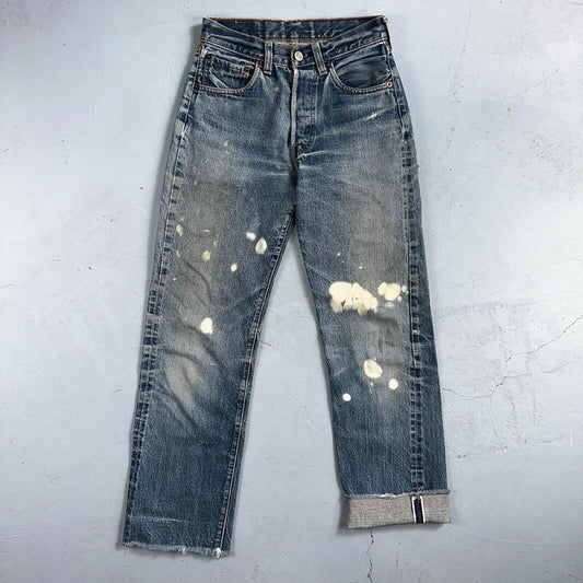 Levis 501 Big E Vintage 60s Redline Selvedge USA XX 1960s Jeans Act 24x27