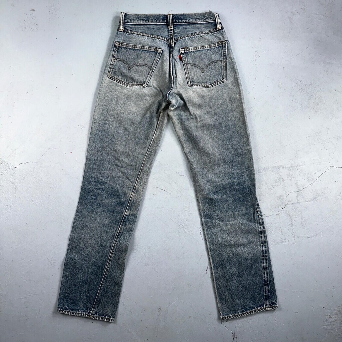 Levis 501 Vintage 80s Redline Selvedge USA XX Jeans Light Wash 30x36 Act 27x31