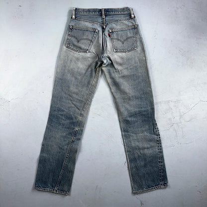 Levis 501 Vintage 80s Redline Selvedge USA XX Jeans Light Wash 30x36 Act 27x31