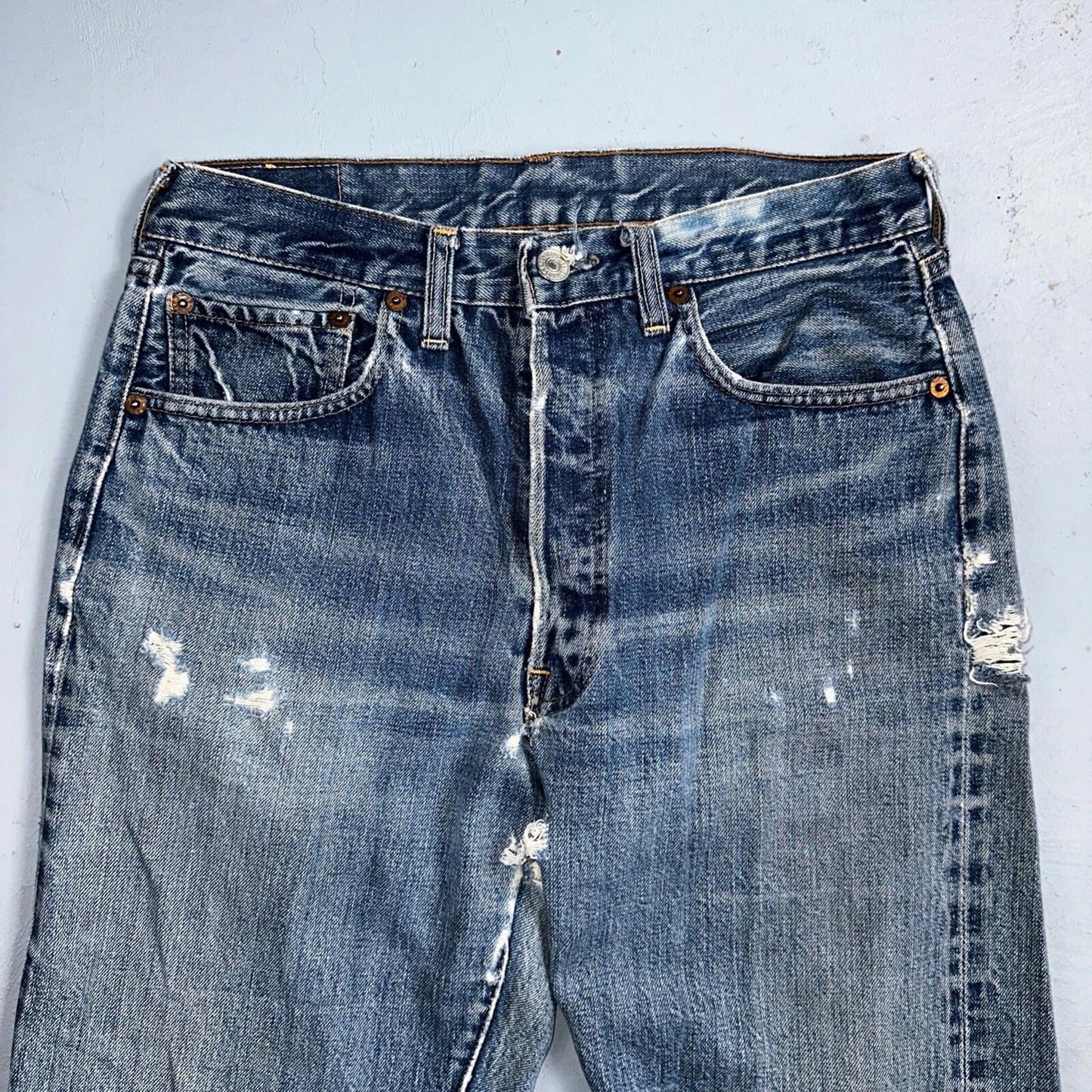 Levis 501 Big E Vintage 60s Redline Selvedge USA XX 1960s Jeans 66 Act 28x28