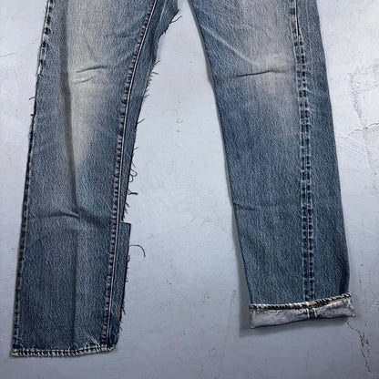 Levis 501 Vintage 80s Redline Selvedge USA XX Jeans Light Wash 33x40 Act 30x34