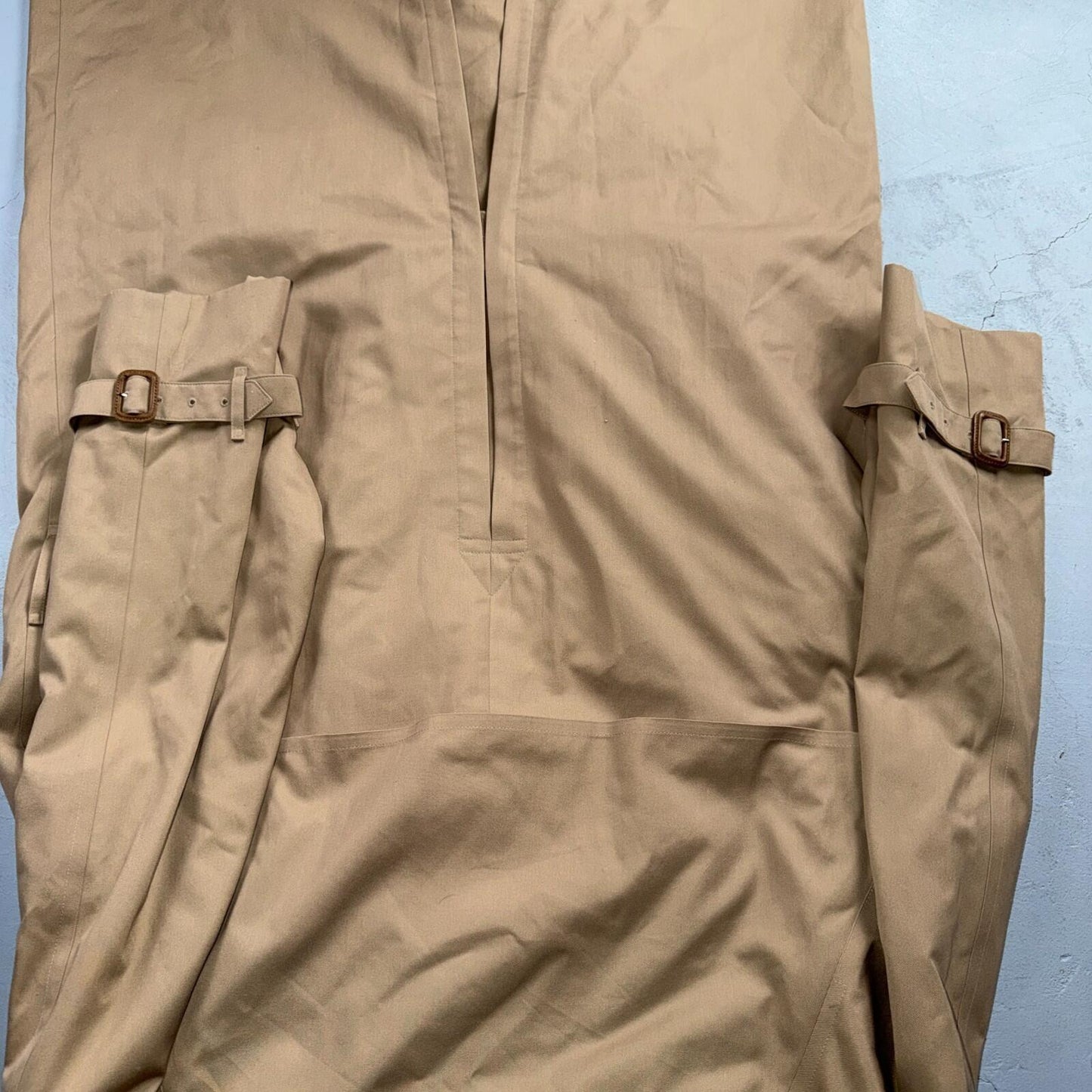 Burberry Mens 42L Trench Coat Jacket Camel Hair Double Breasted Wool Liner VTG