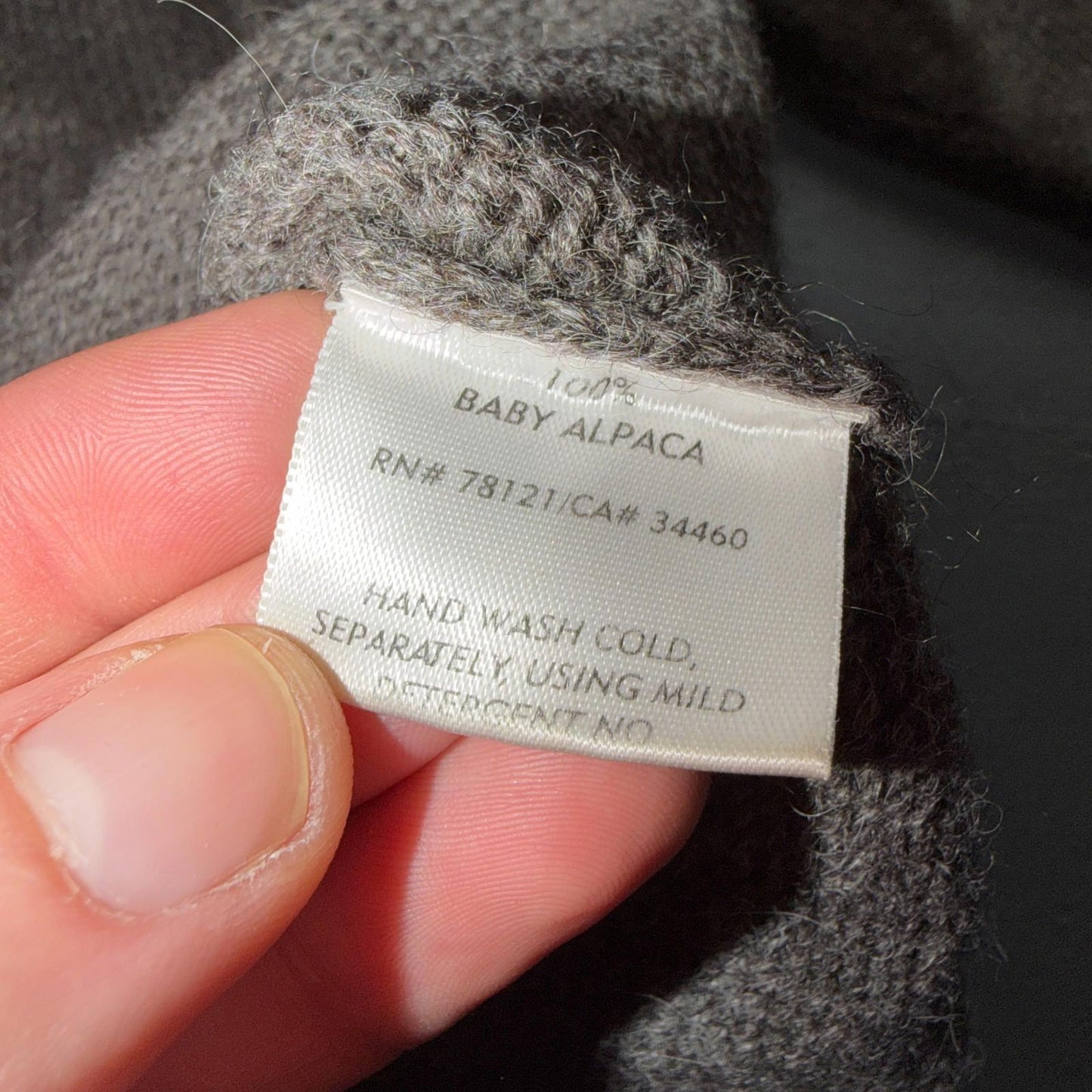 Eileen Fisher 100% Baby Alpaca Turtleneck Sweater Brown Size Small Luxury