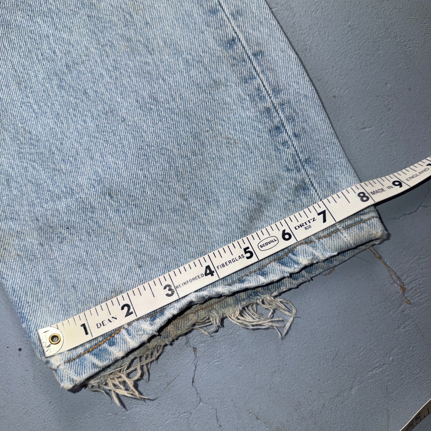 Levis 501 Vintage 90s Y2K XX Straight Leg Jeans Blue Light Wash 36x34 Act 35x32