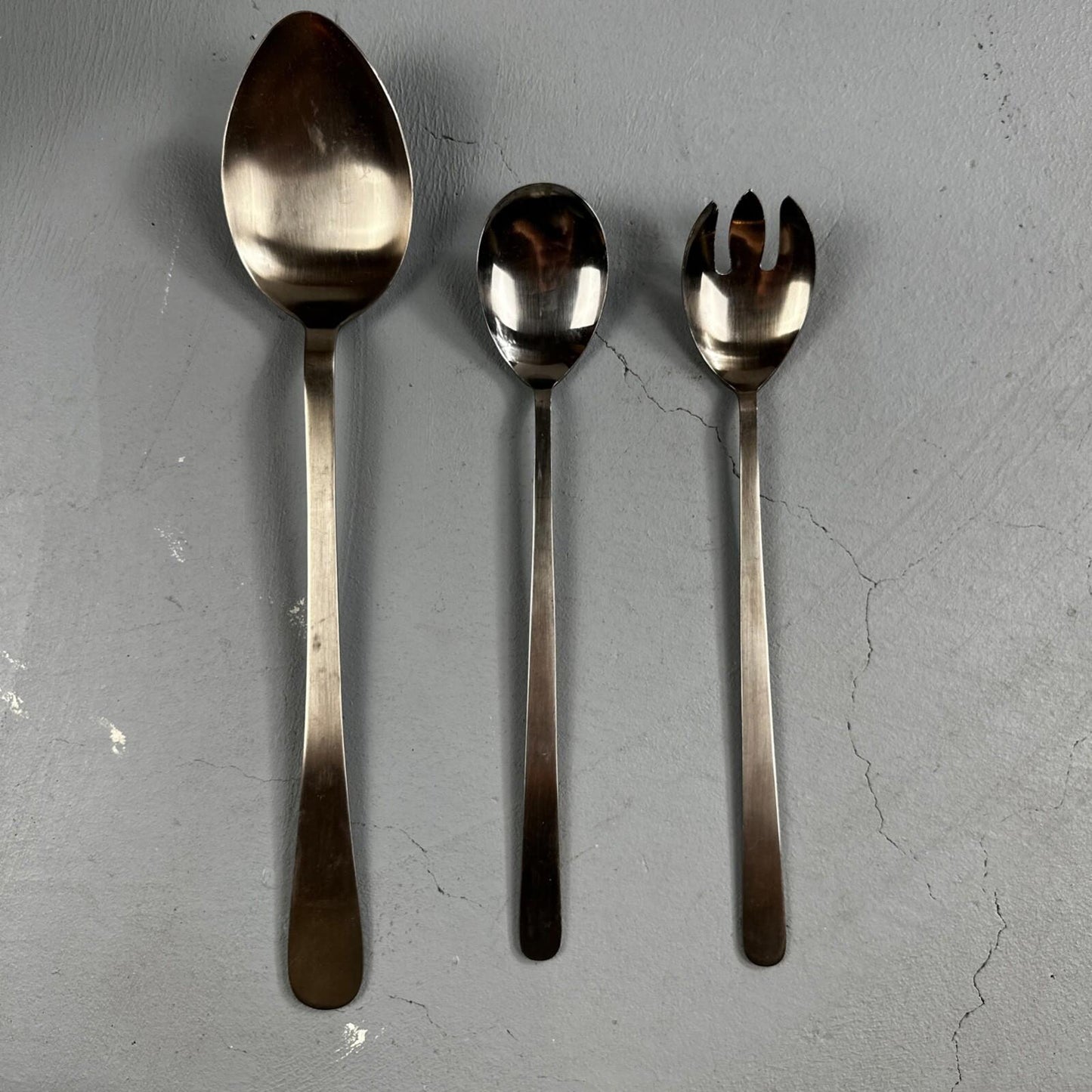 Towle Lauffer  MAGNUM  JAPAN 18/8 Satin Stainless Flatware Lot of 3