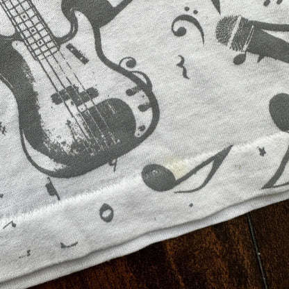 Country Music Missouri Branson Vintage T Shirt 90s AOP Gibson Guitar Martin