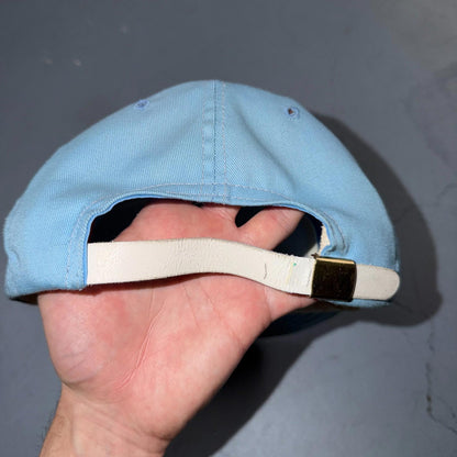 PRO AM Golf Clubs VTG Hat Baseball Cap Snapback Baby Blue USA Golfing Fun Sports