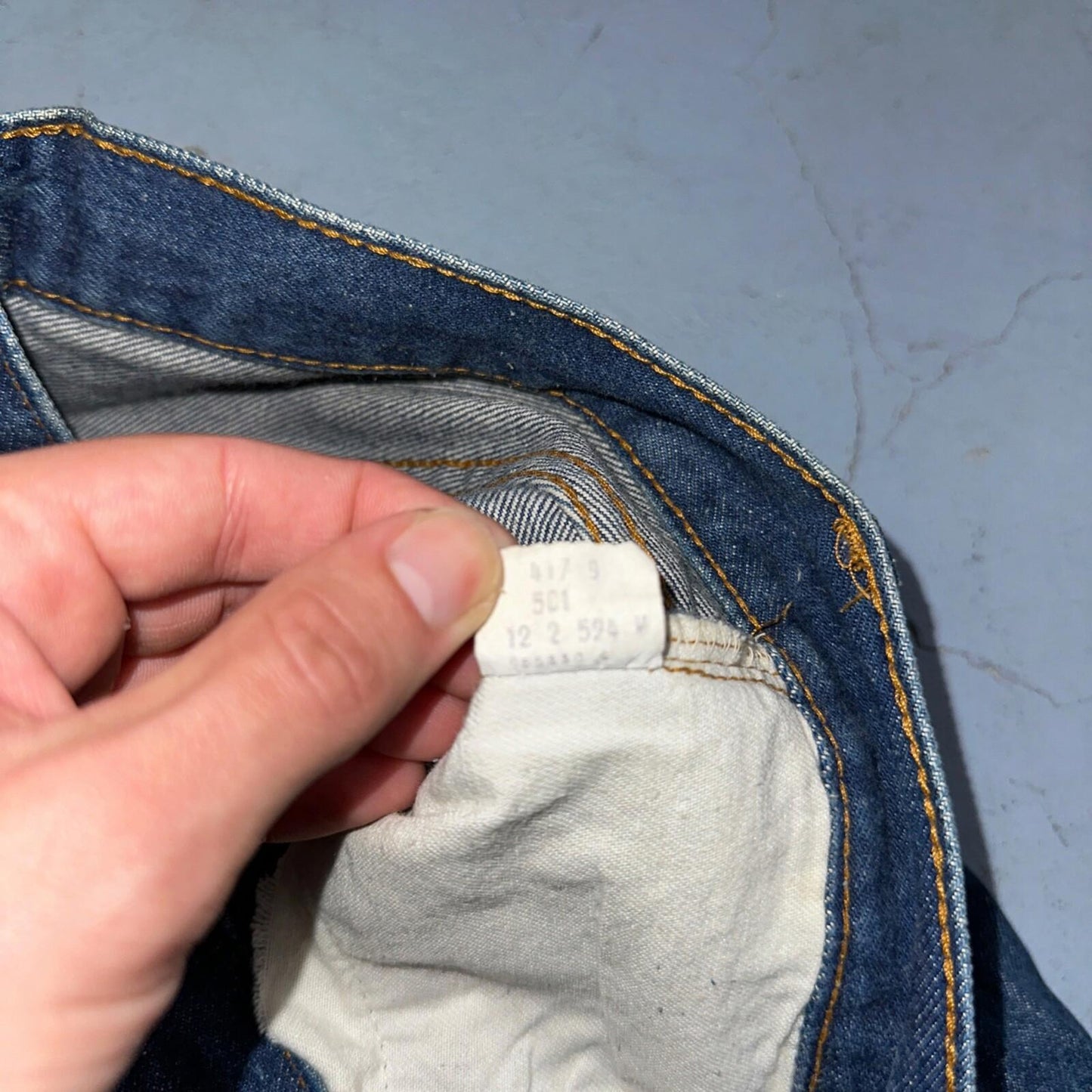 Levis 501 Vintage 80s Redline Selvedge USA XX Jeans Dark Wash 27x34 Act 25x31