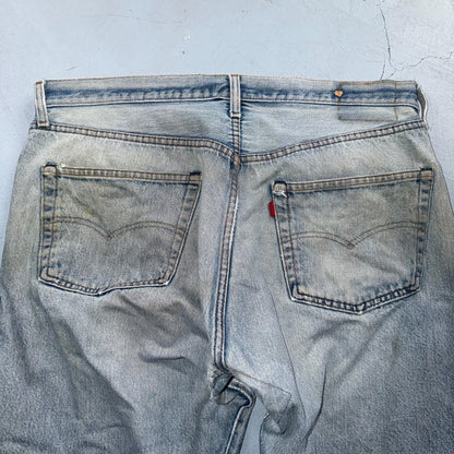 Levis 501 Vintage 80s Redline Selvedge USA XX Jeans Light Wash 40x30 Act 38x26
