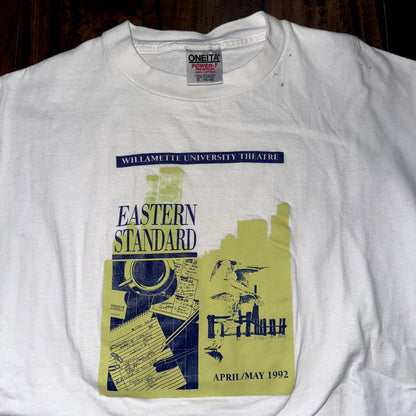 Vintage T Shirt Willamette University Salem Oregon Theatre Music Art Love 1992