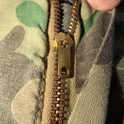 Vintage 40s USMC 13 Star Duck Camo Pants 40s Frogskin WWII Cargo Military 34x28