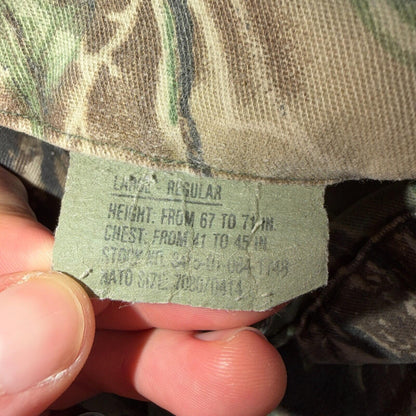 Vintage Military Jacket Mens L Realtree Camo Combat Coat Tactical Field 90s