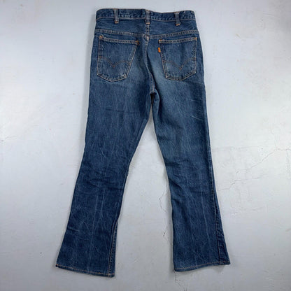 Levis Big E Vintage 60s Orange Tab 646 Bell Bottoms Denim Jeans Bootcut 31x29