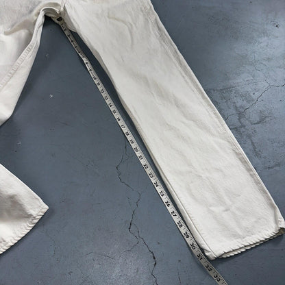 Levis 501 Vintage 80s USA XX Straight Leg Jeans White Light Wash 34x32 Act 31x31