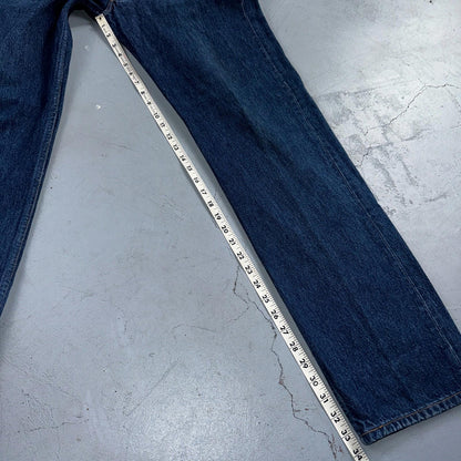 Levis 501 Vintage Y2K 90s XX Straight Leg Jeans Blue Dark Wash 34x34 Act 32x33