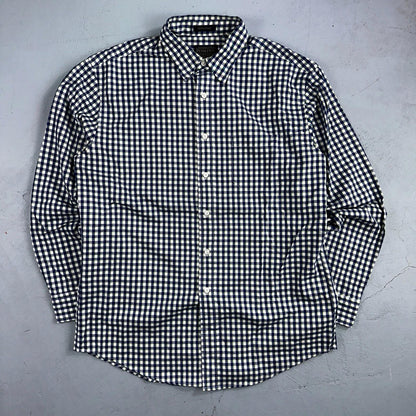 Pendleton Bridgeport Shirt Men's Size L Blue Lime Check Long Sleeve Button Down