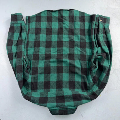 VTG Cabelas Shirt Mens M Buffalo Plaid Wool Blend Flannel Workwear Logger Green