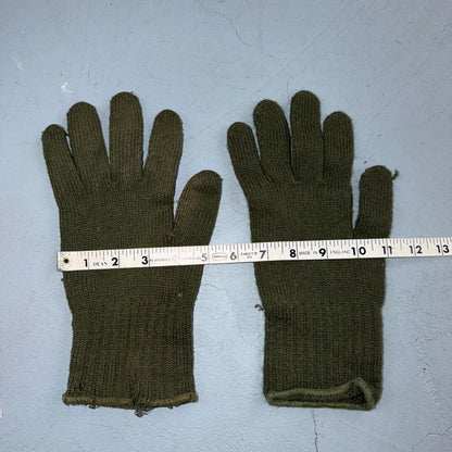VTG Genuine US Army Military Glove Insert Liners Wool Warmers Size 3 70s