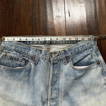 Levis Vintage 80s Redline Selvedge USA 501 XX Jeans Light Wash 32x36 Act 29x31