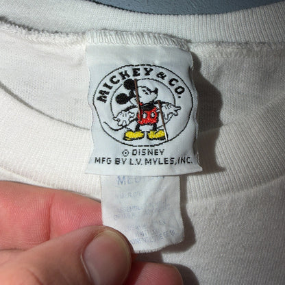 Vintage Mickey Mouse Mickey & Co T Shirt USA American Flag All Over Print Tee