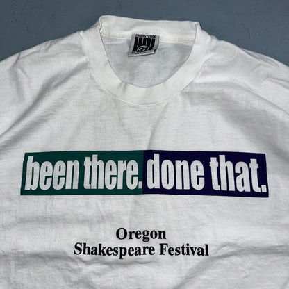 Been There Done That Shakespeare VTG T Shirt Oregon Festival 90s Single Stitch