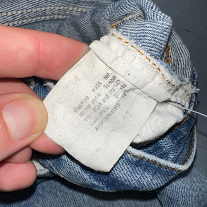 Levis 501 Vintage 80s USA XX Straight Leg Jeans Blue Light Wash 32x33 Act 29x27