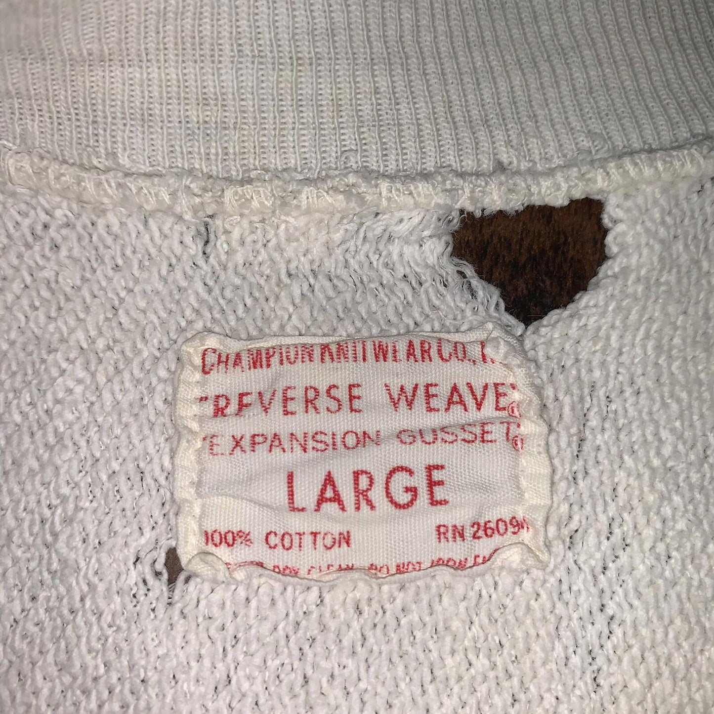 Vintage Champion 1960s True USA Reverse Weave Sweatshirt Gray Basic Crewneck 60s